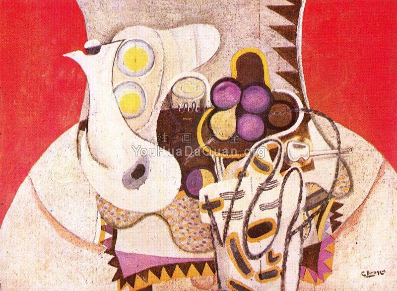 The Pink Napkin - 乔治·勃拉克